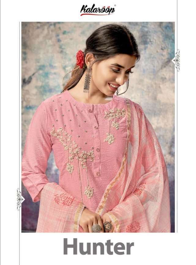 Kalaroop hunter series 13278-13283 fancy khatli work readymade suit