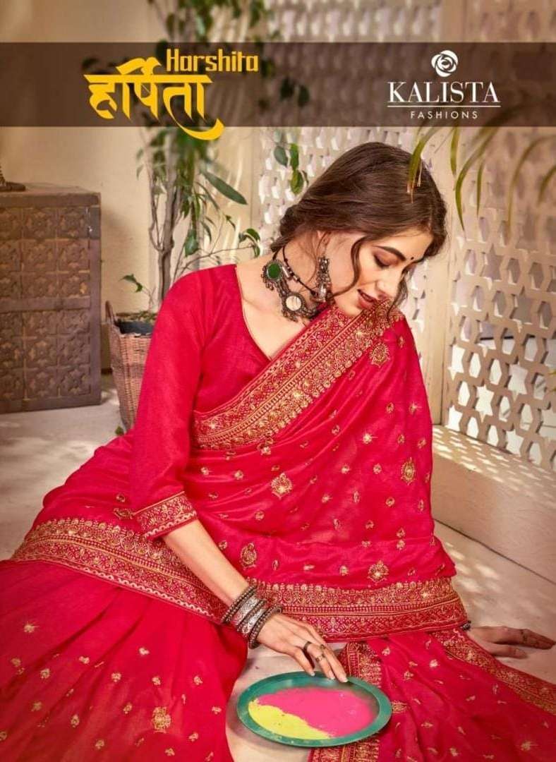 Kalista harshita series 5468-5475 heavy vichitra saree