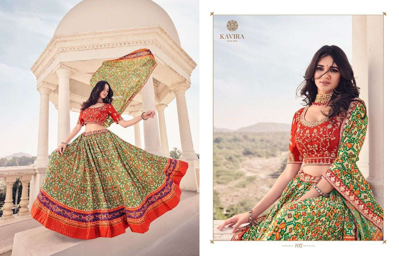 KAVIRA MAAYA VOL-1 DESIGNER SATIN CRUSH LEHENGA 