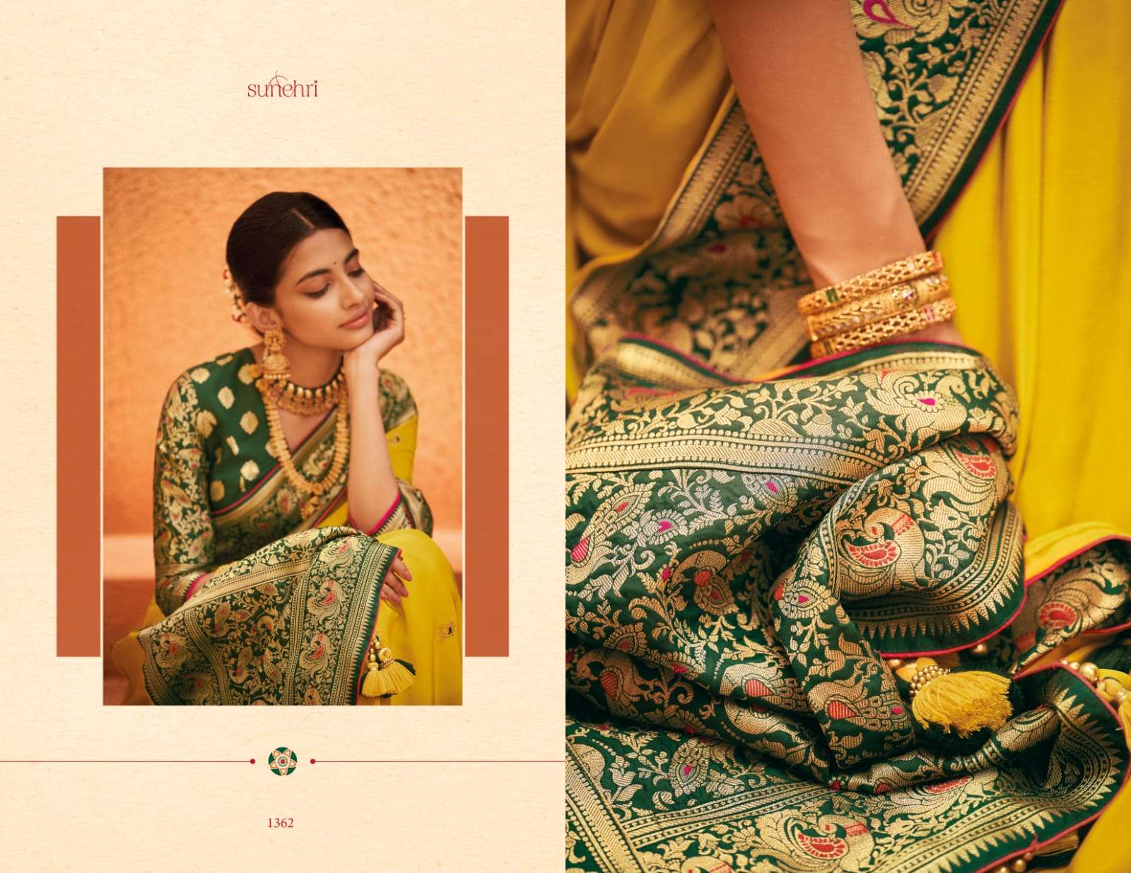 KIMORA 1362 DESIGNER PURE PAITHANI SILK SAREE 