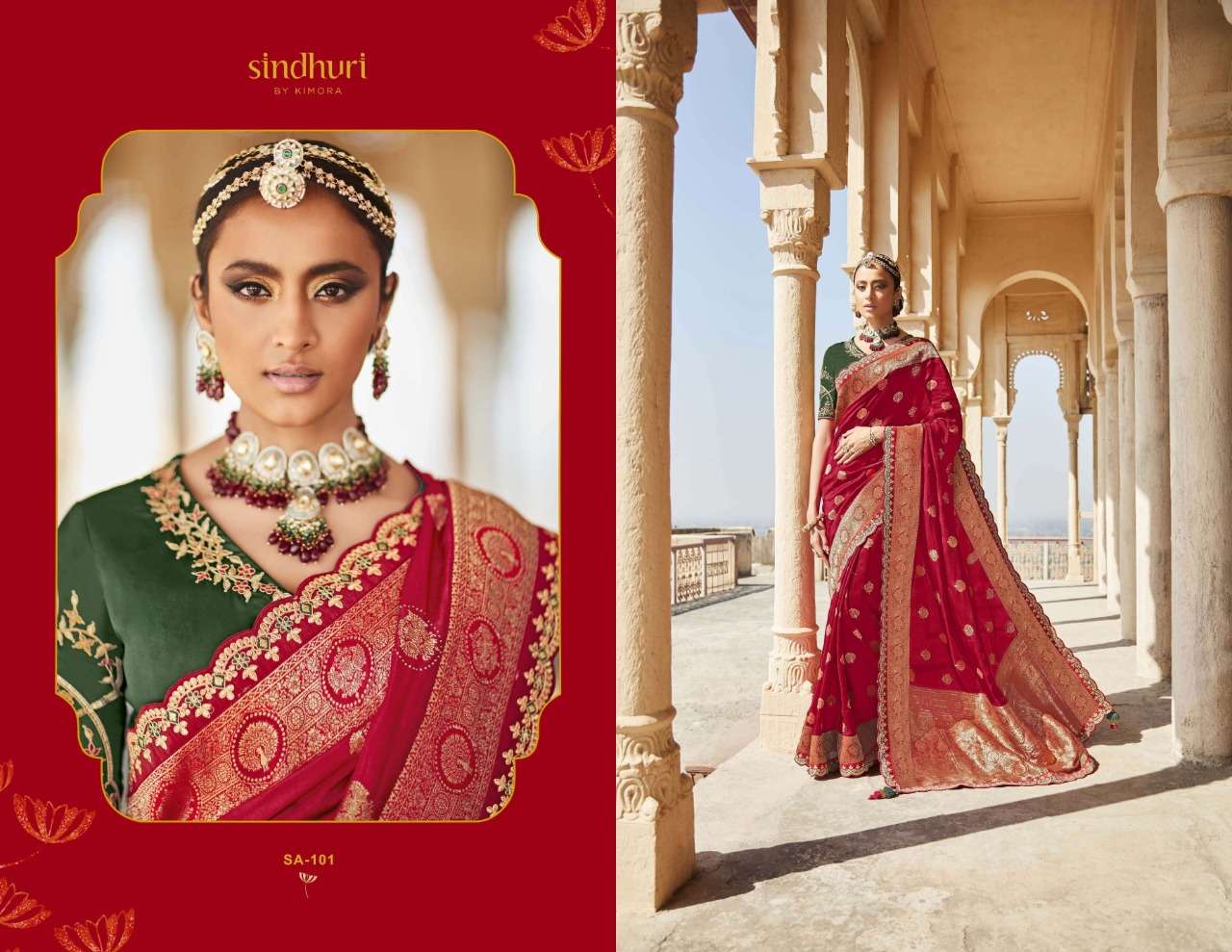 KIMORA RANI 100 DESIGNER FANCY SAREE