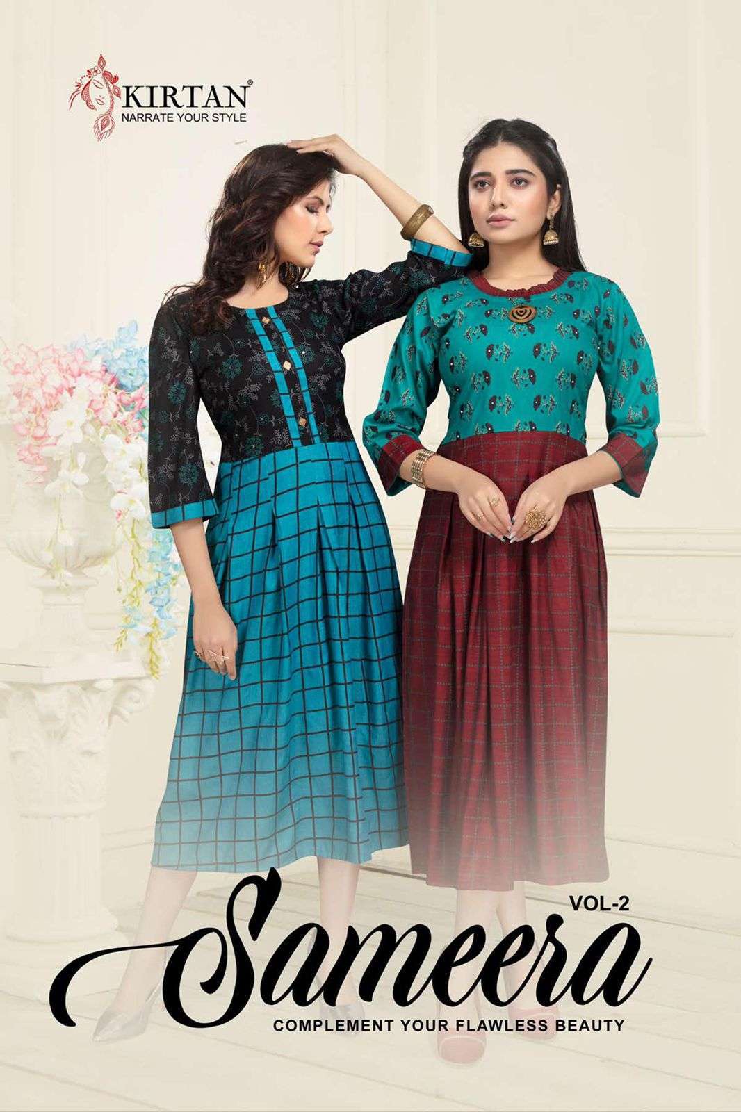kirtan sameera vol 2 series 101-106 rayon kurti 