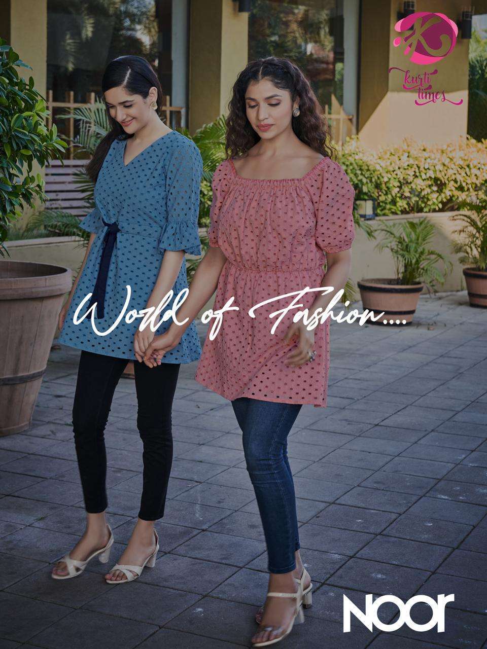 kurti times noor series 1001-1004 pure cotton kurti 