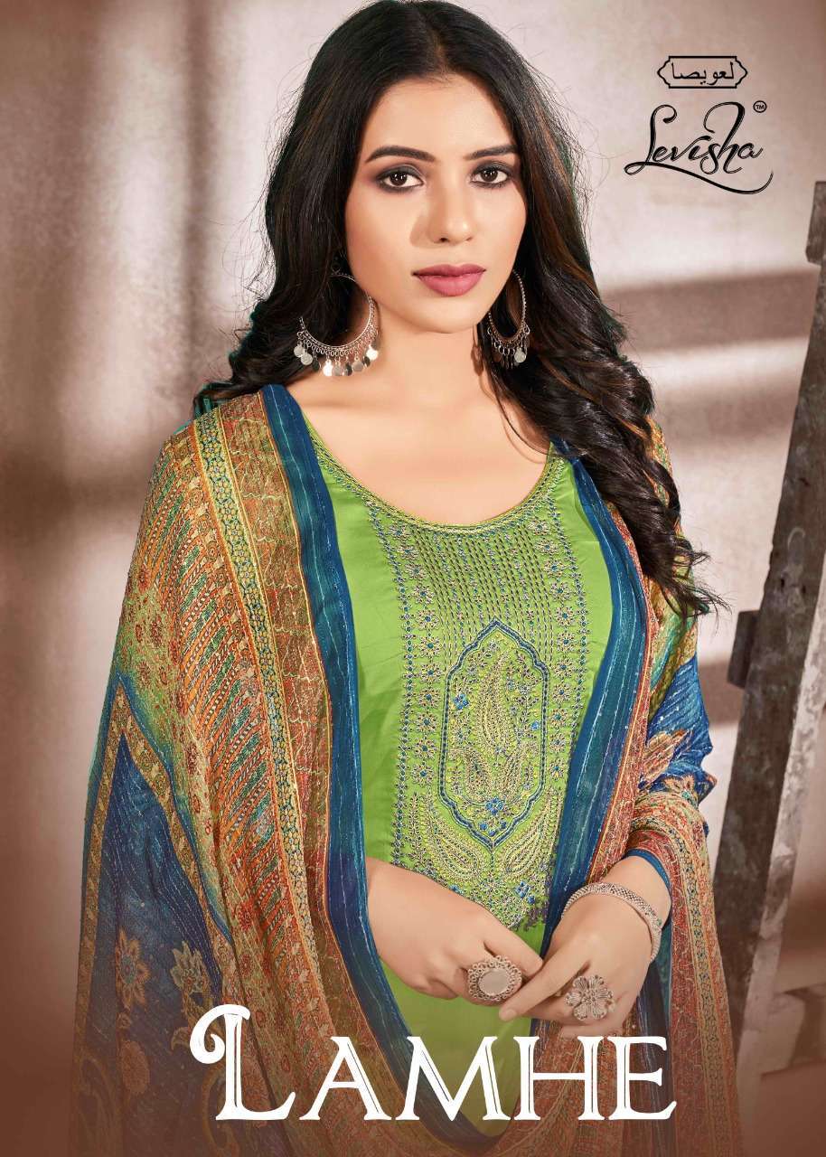 levisha lamhe series 1001-1004 pure jam silk suit 