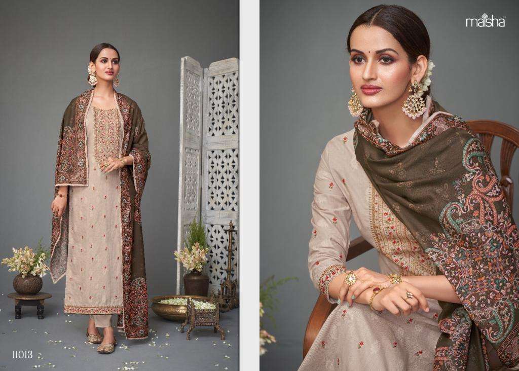 MAISHA NARGIS DESIGNER PURE COTTON SUIT 