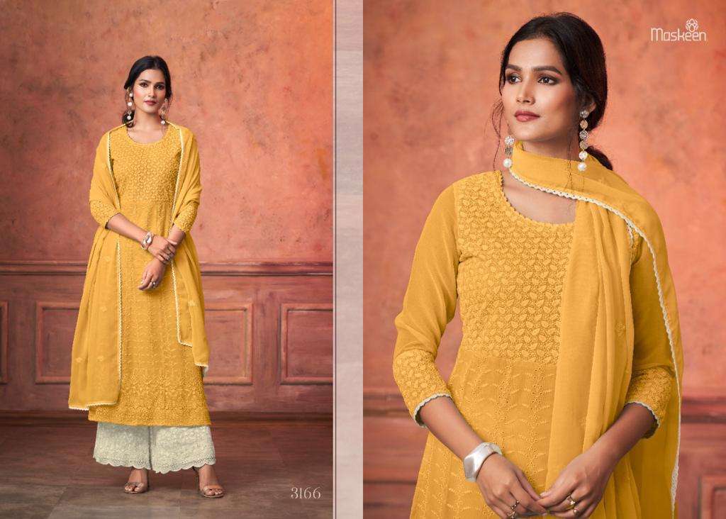 MAISHA NOOR DESIGNER HEAVY PURE GEORGETTE READYMADE SUIT 
