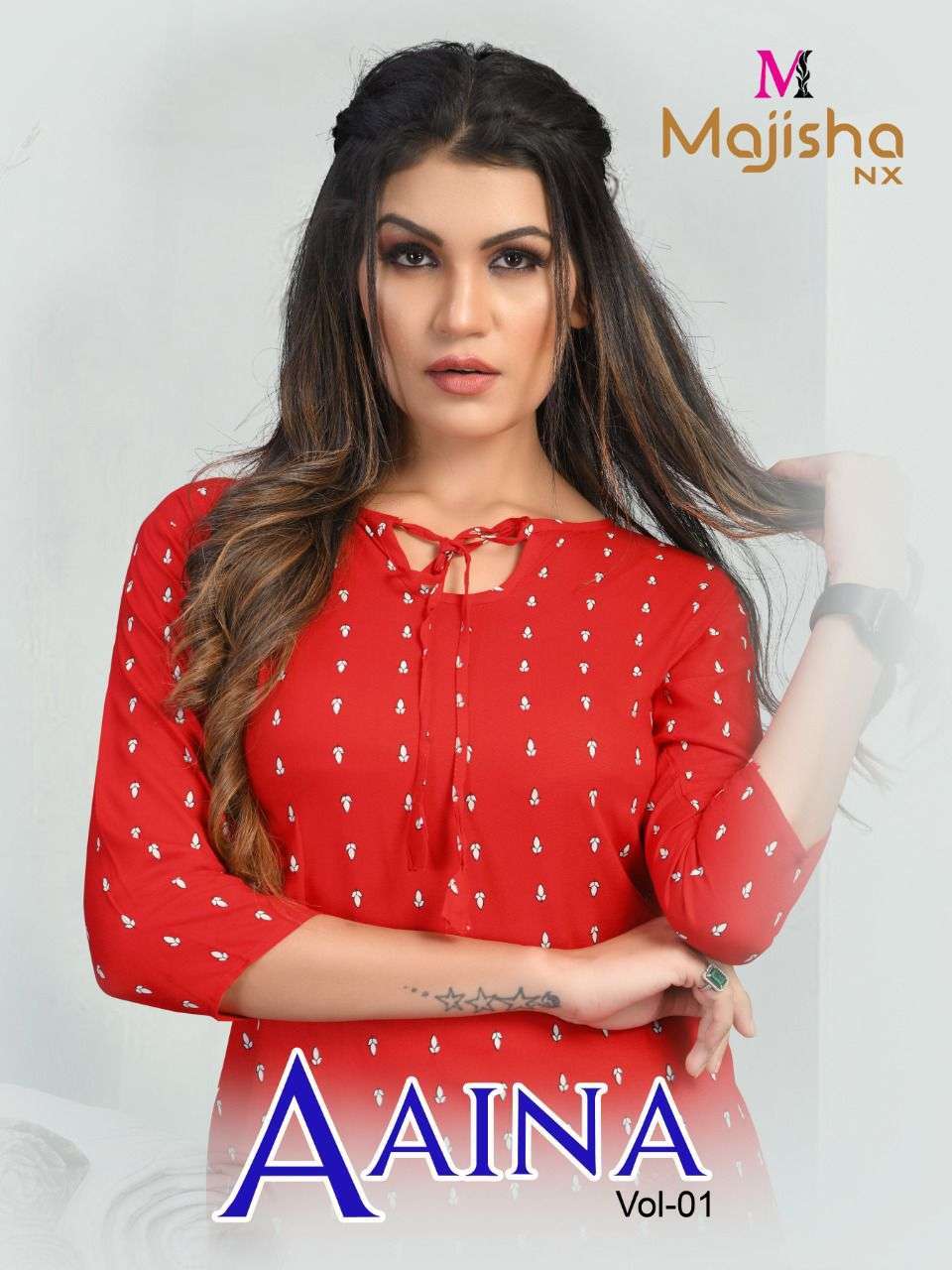 majisha nx aaina vol 1 series 3001-3006 rayon night suit 