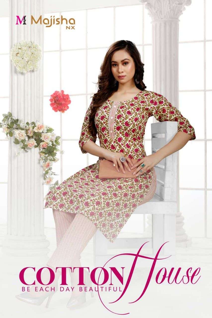 Majisha Nx Cotton House Vol-1 series 1001-1008 cambric kurti