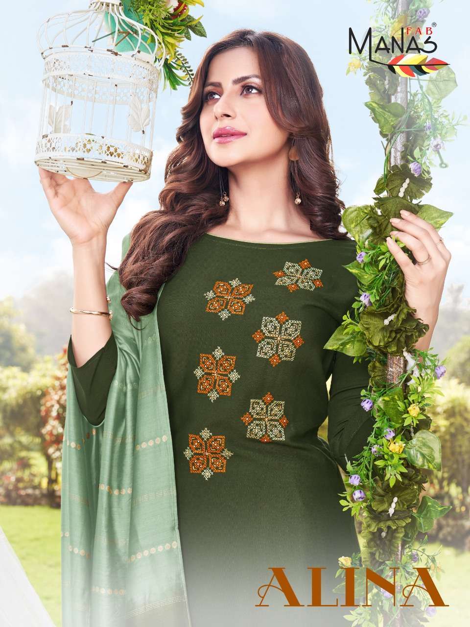 manas alina series 7001-7006 14 kg heavy rayon readymade suit
