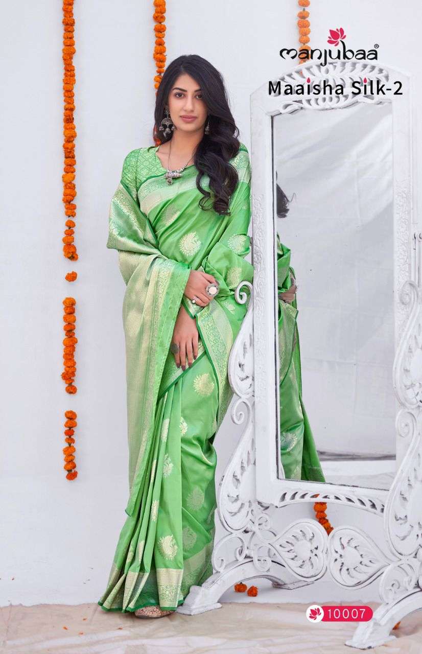 MANJUBAA MAAISHA SILK-2 DESIGNER BANARASI SILK SAREE