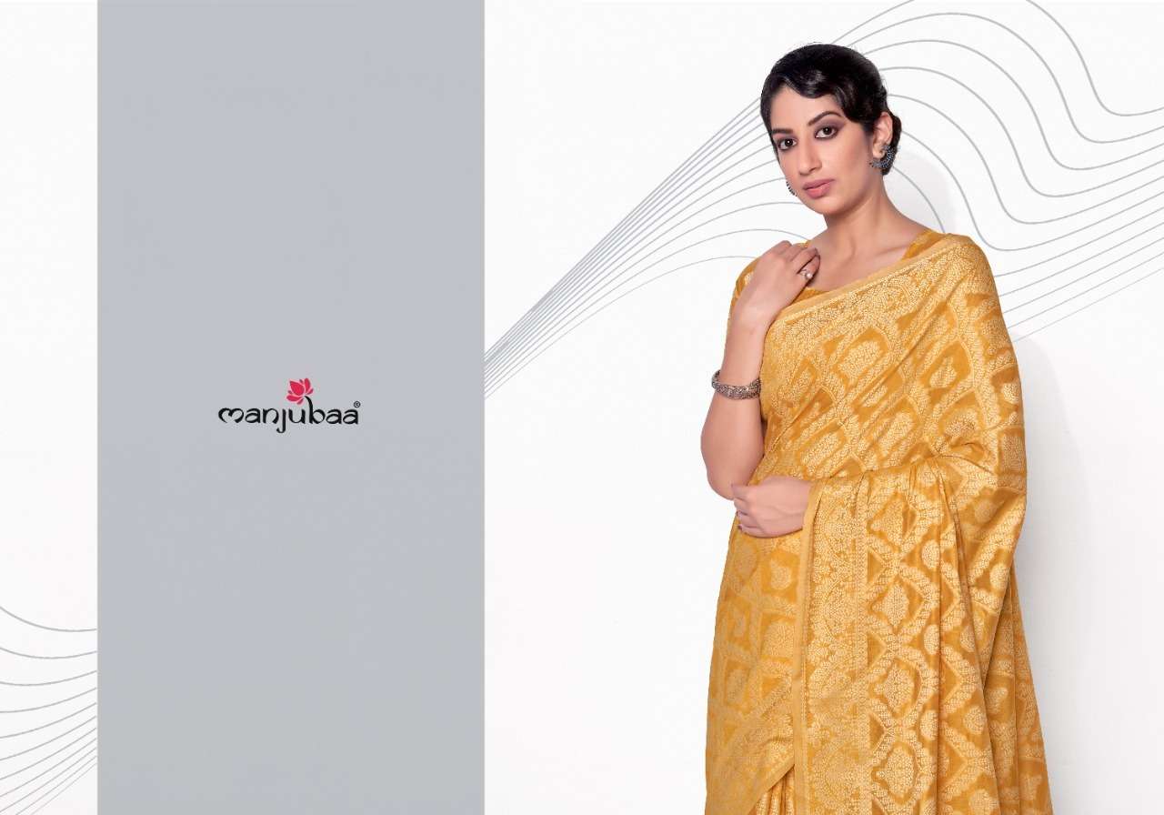 MANJUBAA MUSKAN-3 DESIGNER LUCKNOWI COTTON SAREE