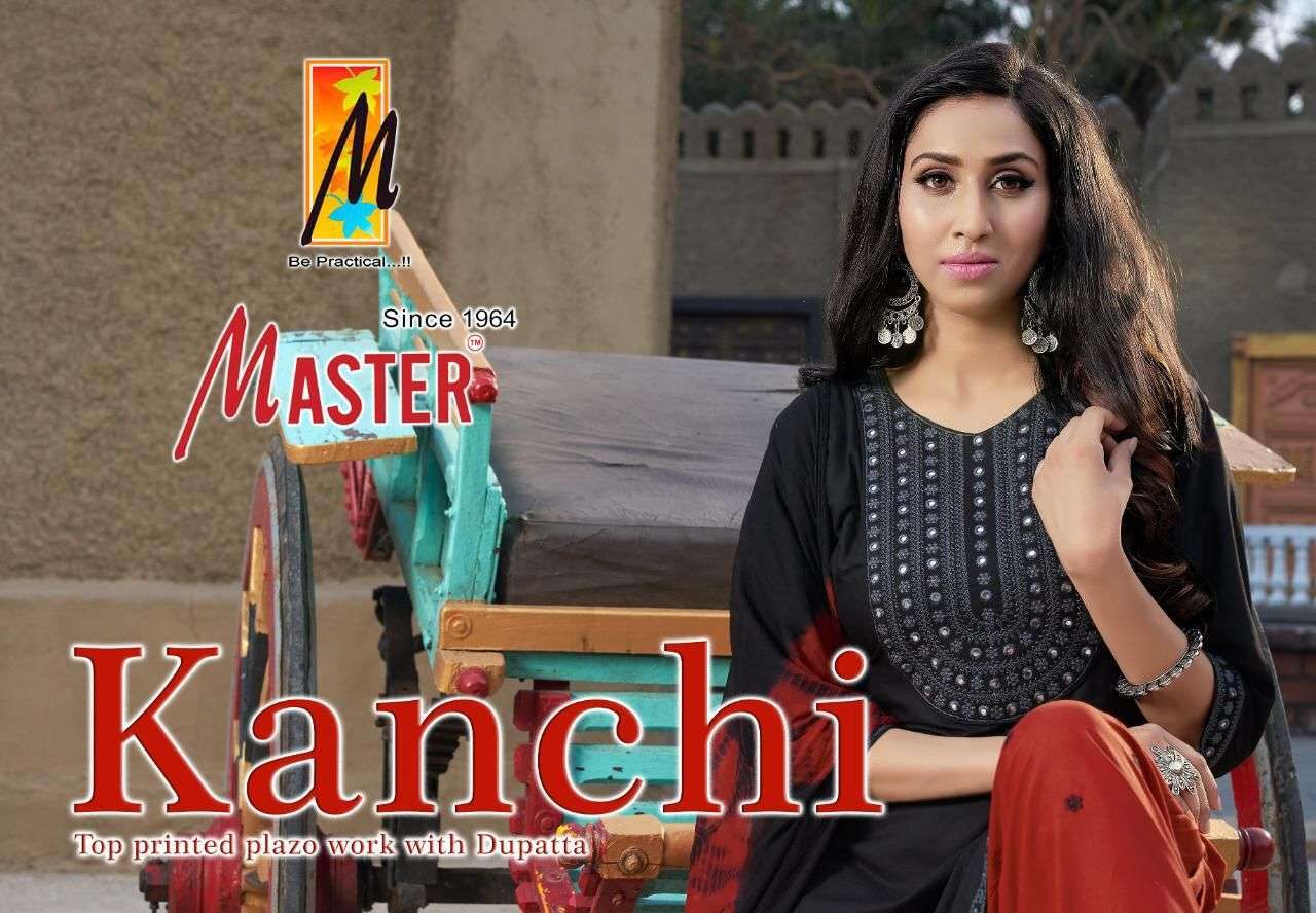 master kanchi patiyala series 001-008 rayon work readymade suit 