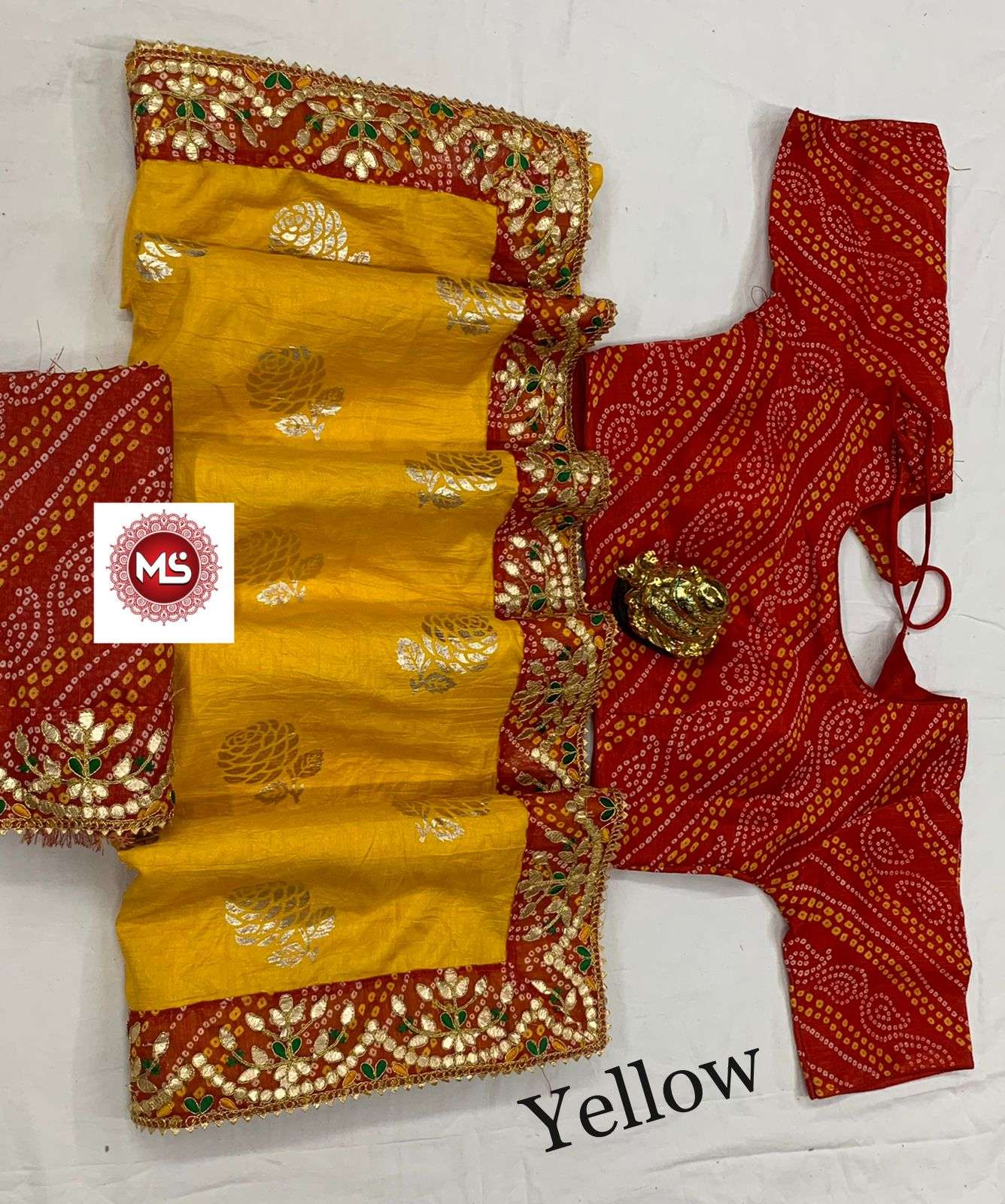 MS BRAND GULAB GOTTA DESIGNER DOLA SILK SAREE
