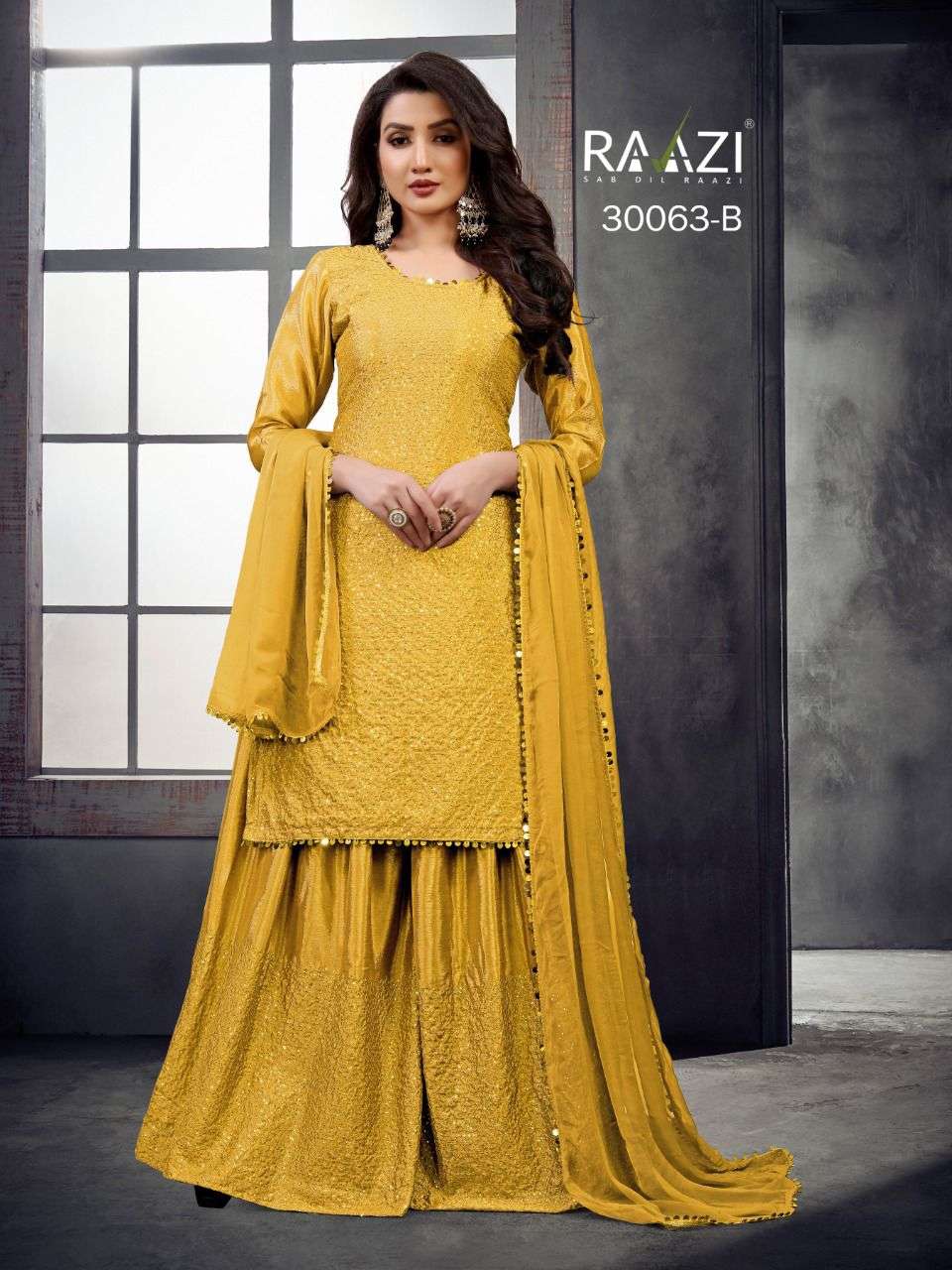 RAMA FASHIONS 30063 DESIGNER HEAVY CHINON SUIT 