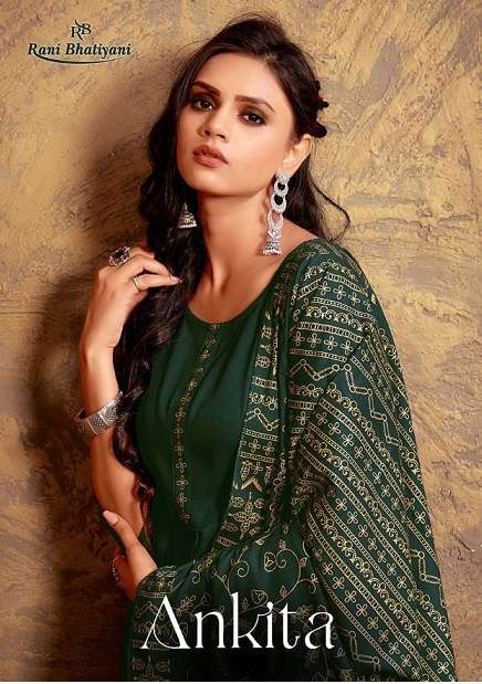 Rani Bhatiyani Ankita Vol-1 series 1001-1006 14 kg rayon readymade suit
