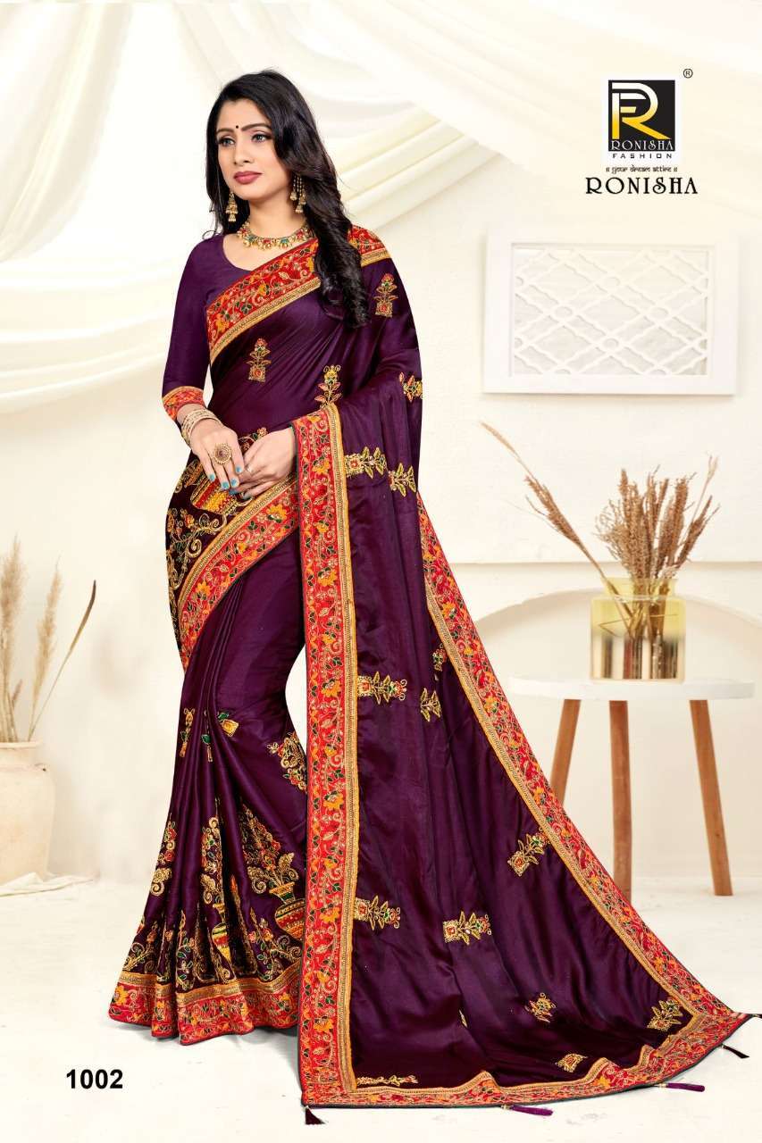 Ranjna saree Sangeetha series 1001-1004 barfi silk saree