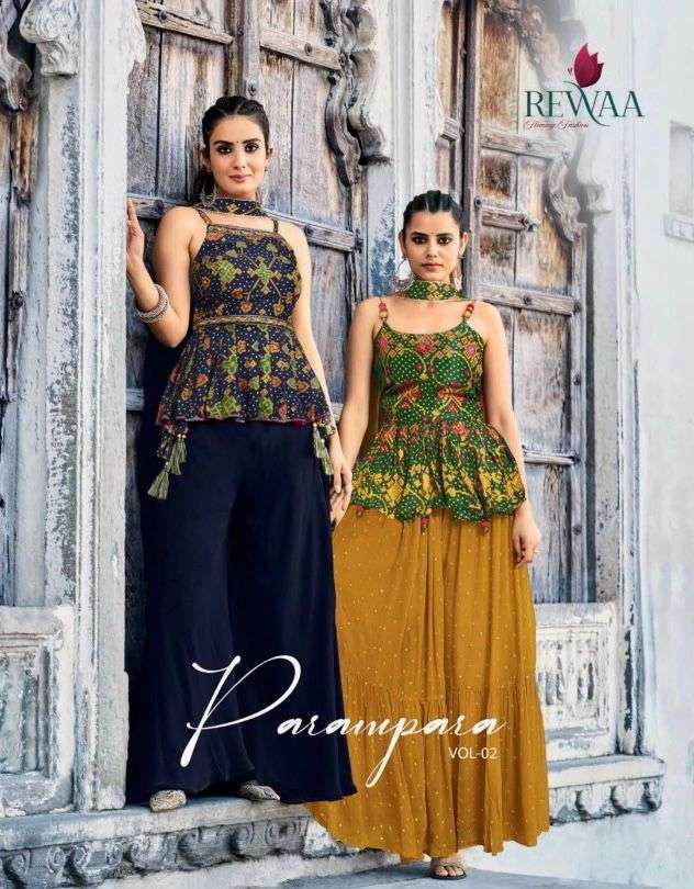 rewaa parampara vol 2 series fancy western outfit readymade dress
