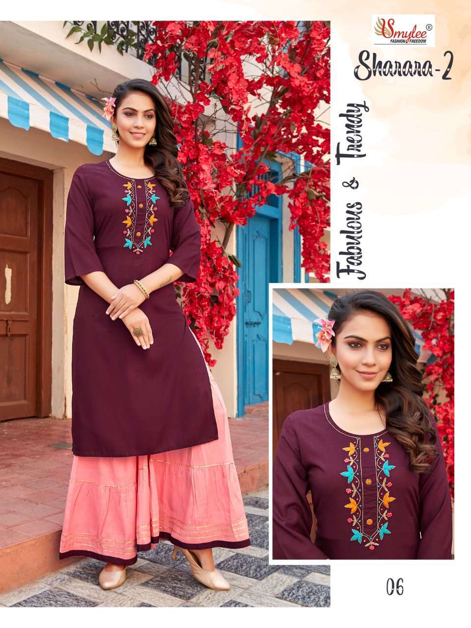 Rung sharara vol 2 series 01-06 heavy rayon kurti 