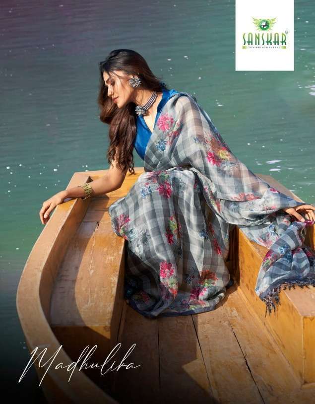 Sanskar madhulika series 02801-02812 organza saree