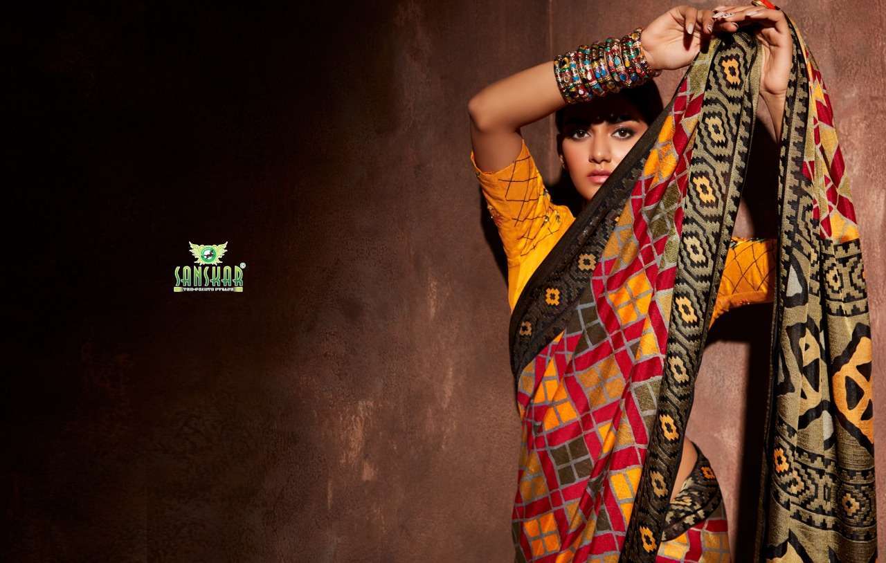 sanskar print jodha series 3001-3012 silk brasso saree