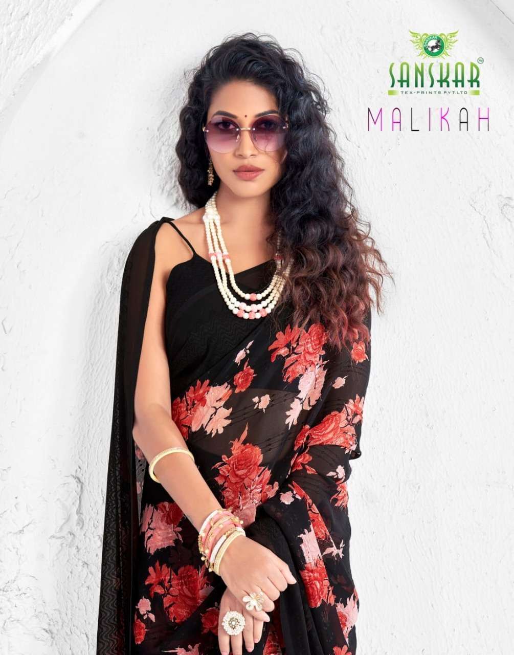 Sanskar tex malikah series 47001-47012 heavy weightless saree