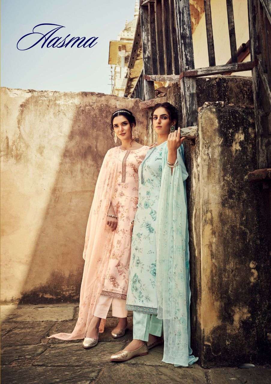 sargam aasma series 279001-279006 pure cotton silk suit