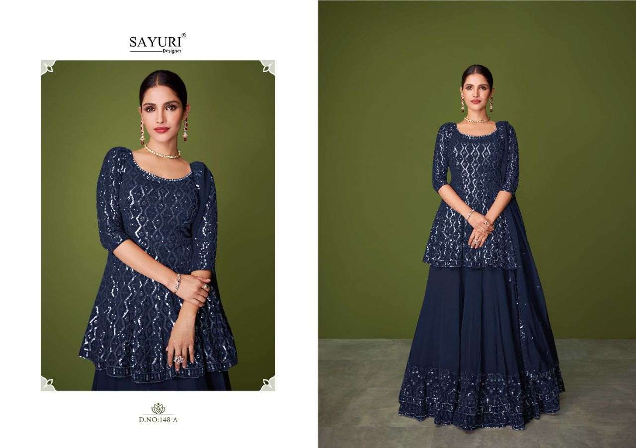 SAYURI MURAD DESIGNER REAL GEORGETTE SUIT