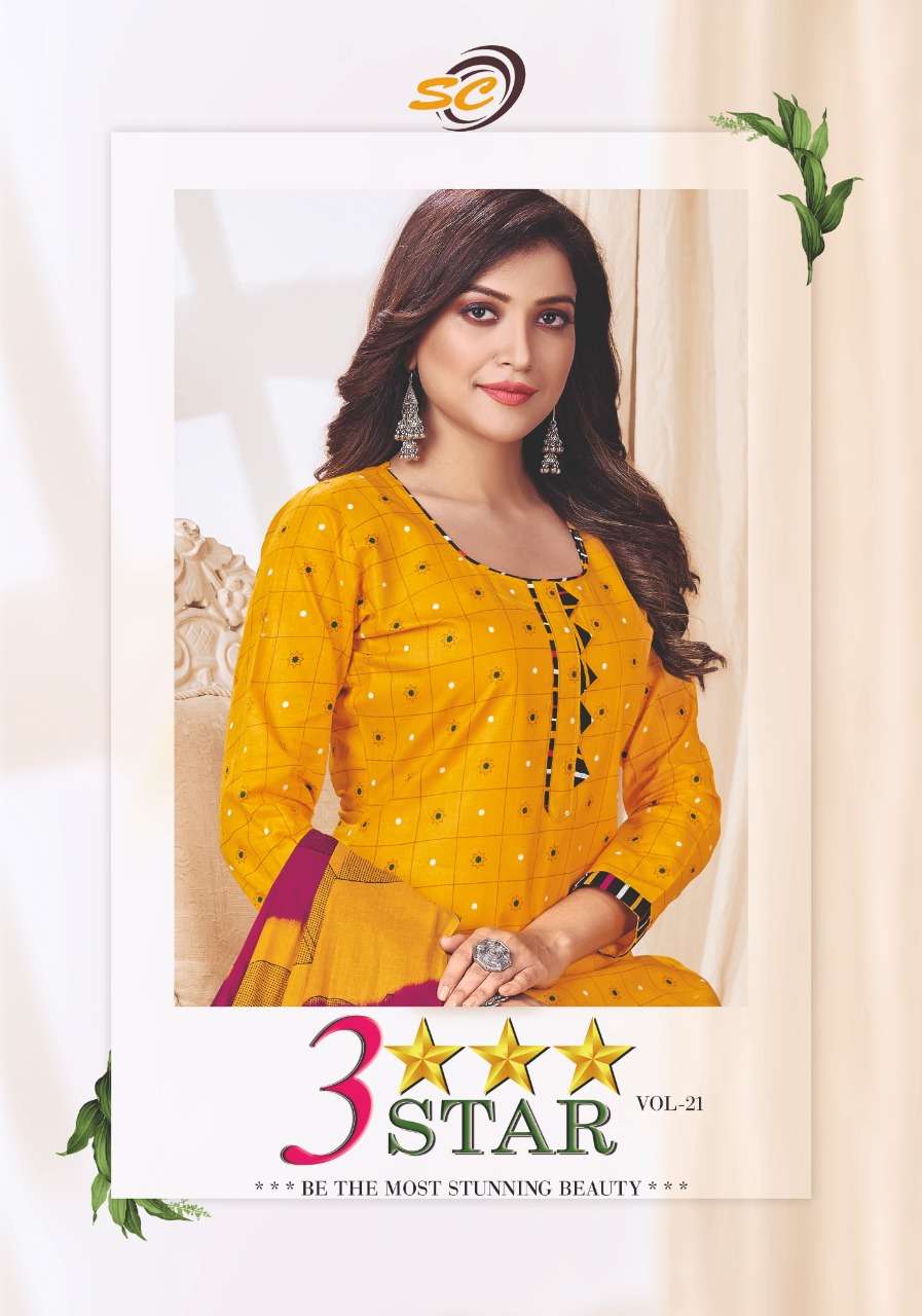 SC 3Star Vol-21 series 5001-5012 cotton suit 