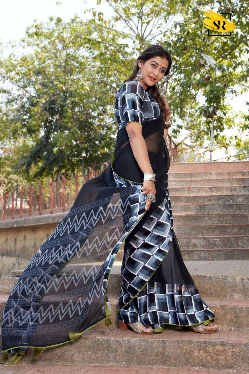 SR JEEVIKA DESIGNER WEIGHTLESS SAREE 