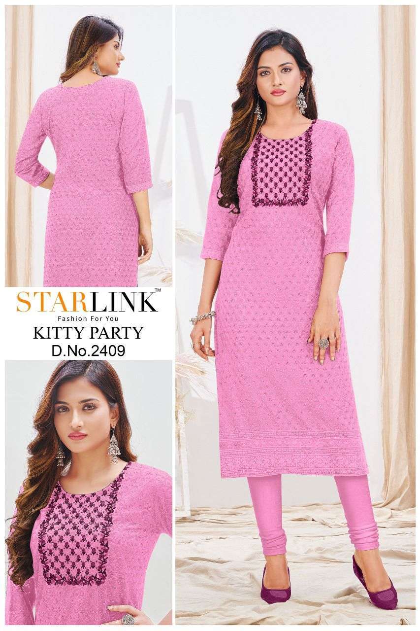 Starlink kitty party series 2401-2412 rayon kurti 