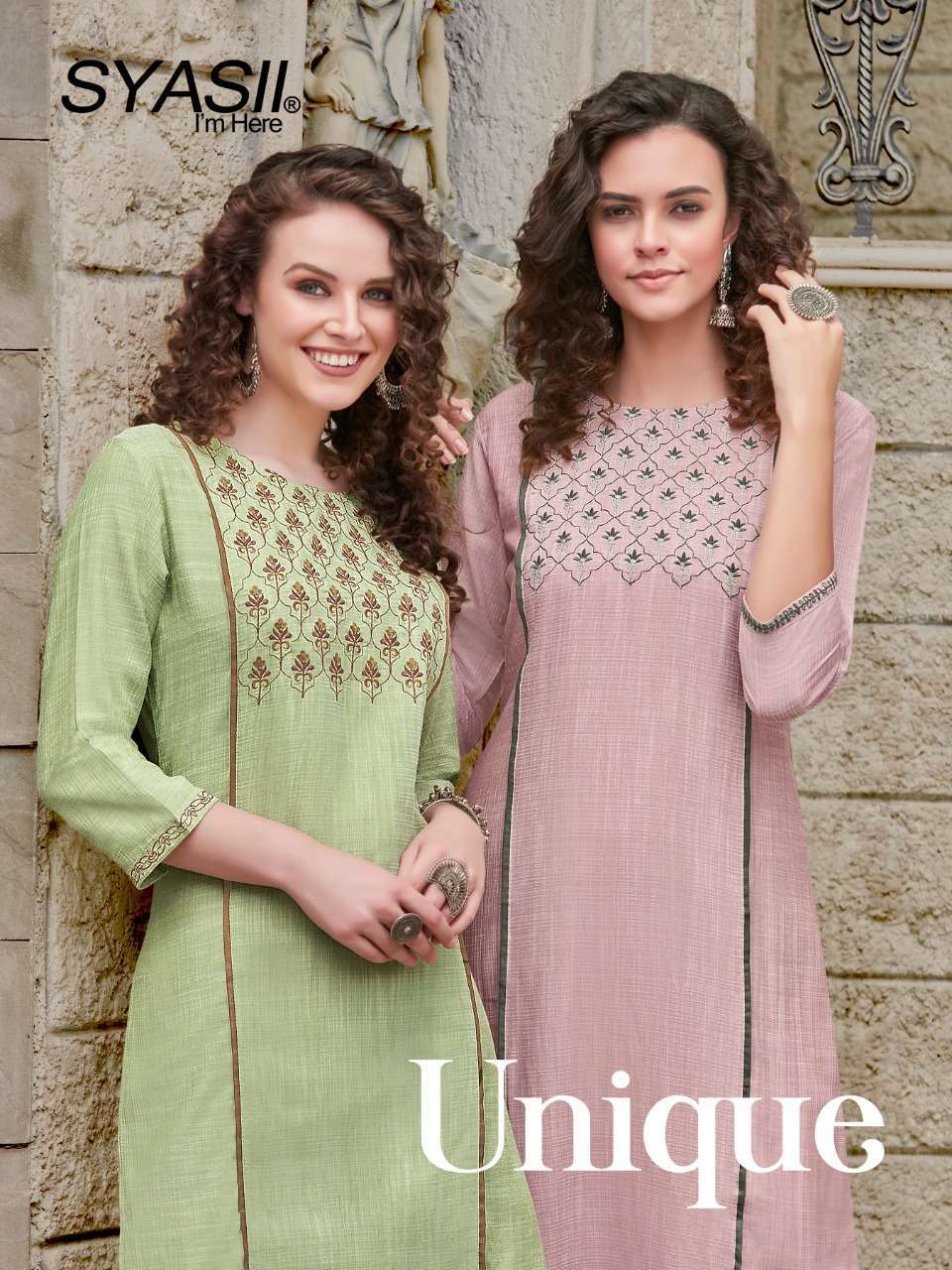 syasii unique series 1001-1004 fancy viscose kurti 