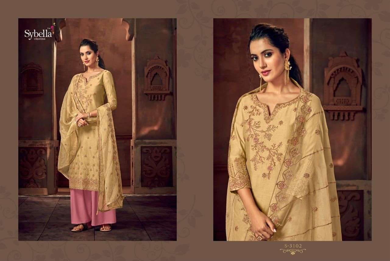 SYBELLA RIHANA DESIGNER RASS SILK SUIT  s