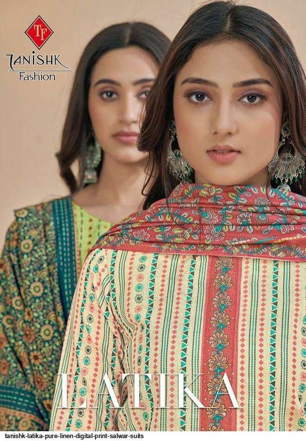 tanishk fashion latika series 2101-2106 pure linen suit 
