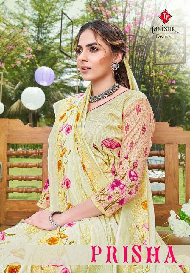 tanishk prisha series 1001-1008 pure cambric cotton suit 