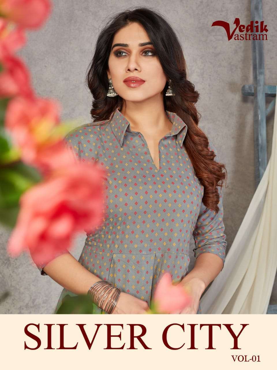 vedik vastram silver city vol 1 series 2001-2006 14 kg rayon kurti 