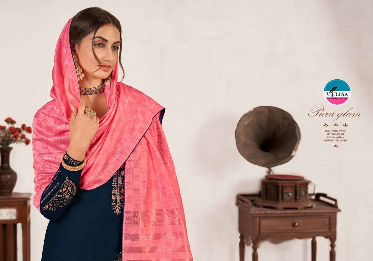 velisa mahi series 2501-2504 pure parampara silk suit 