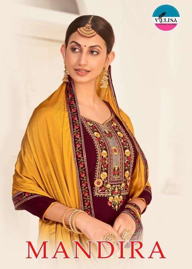 velisa mandira series 2901-2906 pure parampara silk suit