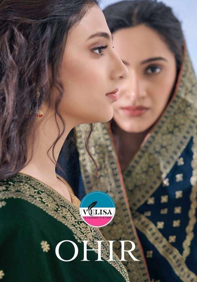 velisa ohir series 101-104 pure viscose jacquard suit 