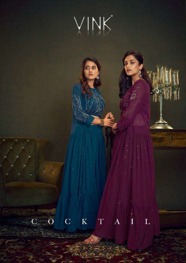 vink cocktail series 1541-1545 georgette kurti 