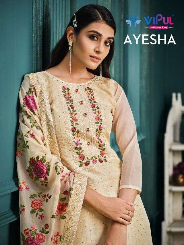 vipul ayesha dcat 82 series 4811-4816 soft satin organza suit 