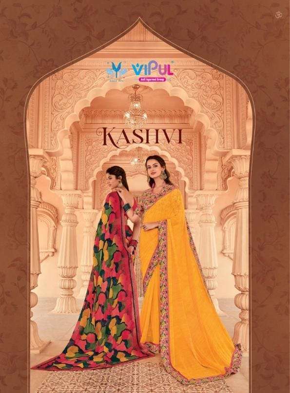 Vipul kashvi series 54201-54212 georgette saree