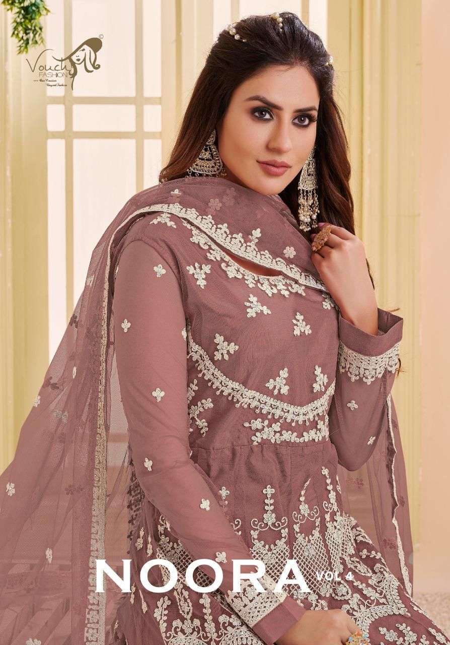 VOUCH NOORA VOL-4 DESIGNER HEAVY NET SUIT 
