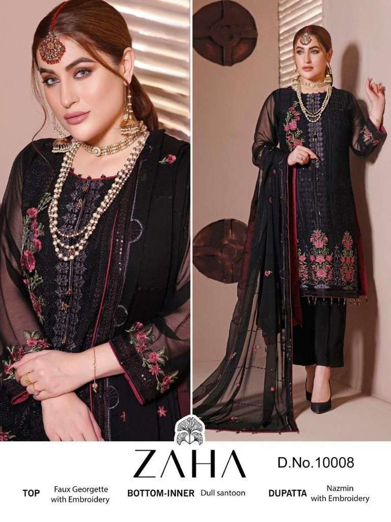 ZAHA 10008 DESIGNER GEORGETTE SUIT