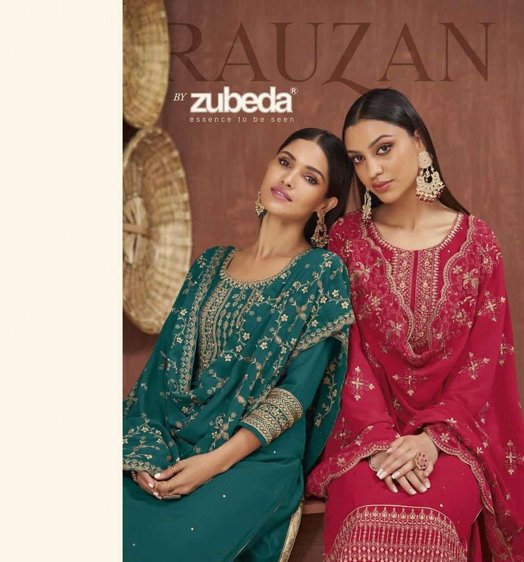 ZUBEDA RAUZAN DESIGNER GEORGETTE SUIT 