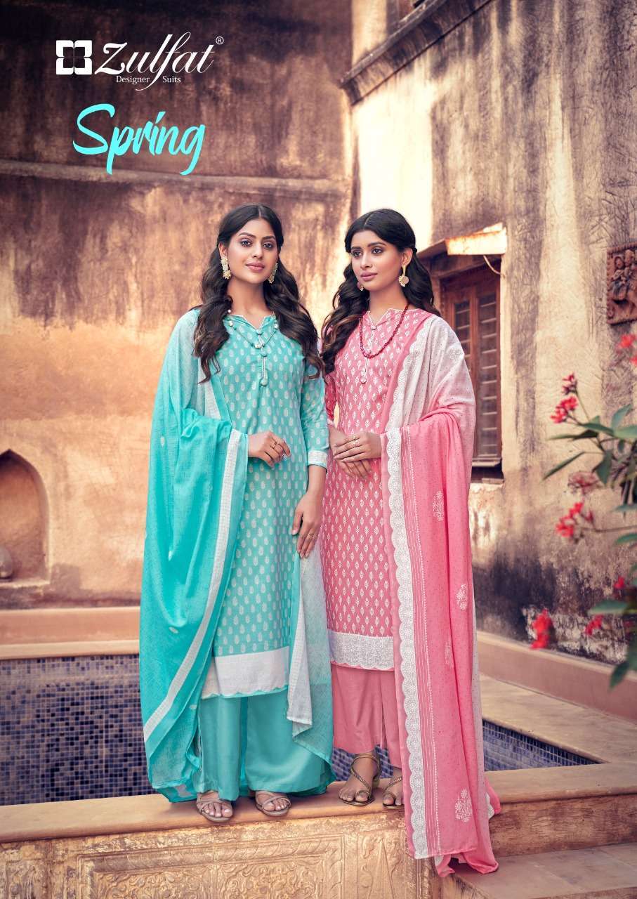 zulfat spring series 410001-410010 pure cotton suit 