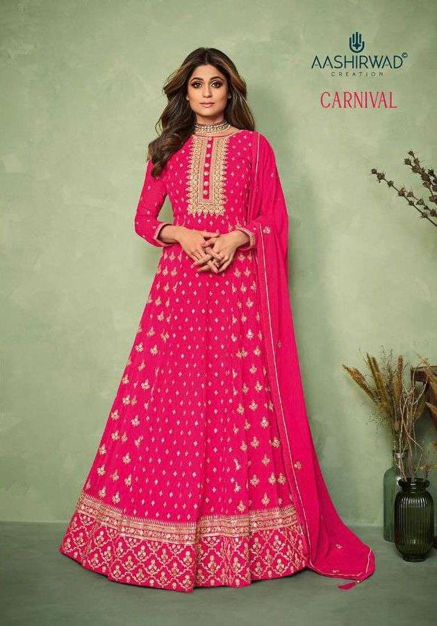 aashirwad carnival series 9185-9189 real georgette suit 