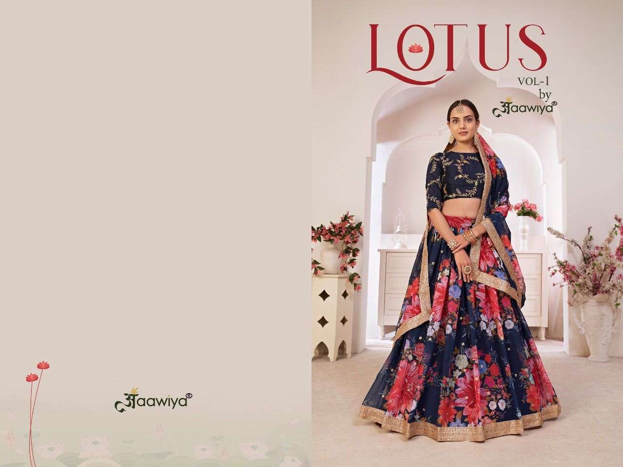 AAWIYA LOTUS VOL 1 GEORGETTE LEHENGA 