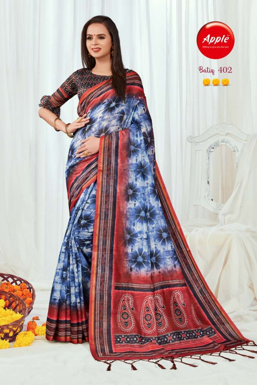 apple batiq vol 4 series 401-408 khataw silk saree