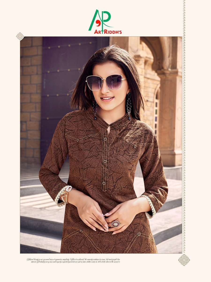 artriddhs senorita series 1001 Eaten Taie Died Print short kurti 