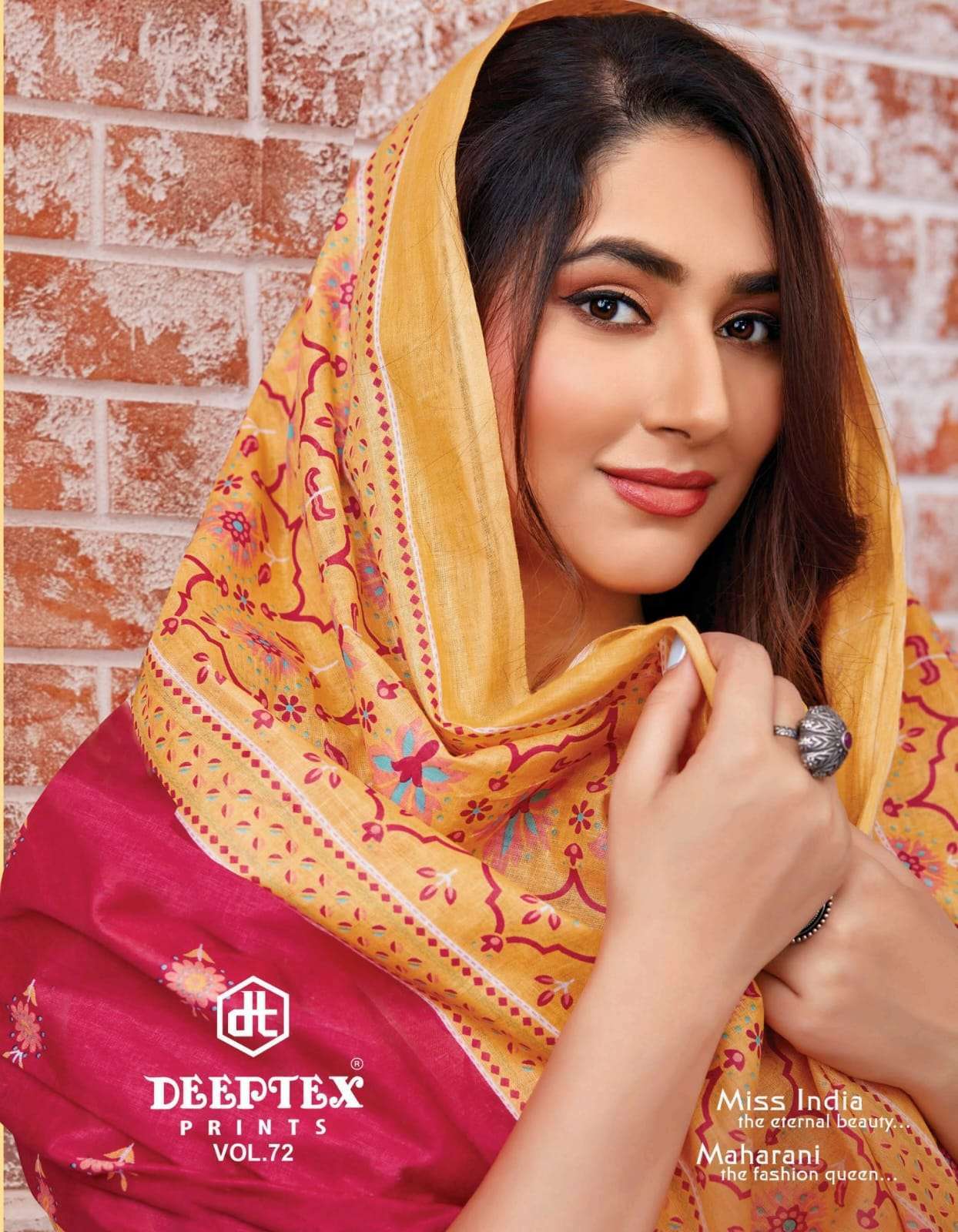 deeptex miss india vol 72 series 7201-7226 pure cotton suit 